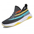 Men sneakers Knitting Running Shoes Colorblock Coconut shoes Summer#L-6711
