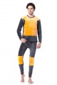Men's thermal underwear sets-Plus thick velvet golden flower Freeze Long Sleeve shirts&pants