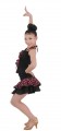 Girls Dot prints Flouncing Ruffled Strap Tops+Flouncing Latin dance skirts#LT1365