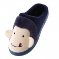 Cartoon monkey cotton home slippers-Unisex winter warm plush boots shoes#NH-LT6626