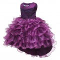 Girl's Princess Dress Beads Gauze bubble skirt for Wedding party#851