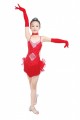 Child Girls/Ladies Latin dance dress-Over all dress in 3sets-Red