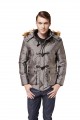 Winter Men's thick velvet Down jacket long styles-white duck down winter coat-fur collar detachable cap 