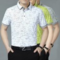 Mens Polo T-shirts with short sleeve- Bubble print cotton Polo T-shirts in business Leisure styles