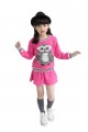 Child girl's Spring Owl Sweater shirt Blouse Skirts 2sets#SSS0312