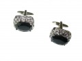 Black Zircon Cufflinks-Men's CufflinksYF9003