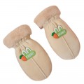 Cute rabbit warm mitten plus velvet thick children's gloves Christmas gifts#1072