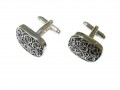 Amazing Cufflinks for Men Stainless Steel Egyptian Carved Silver#YF6003